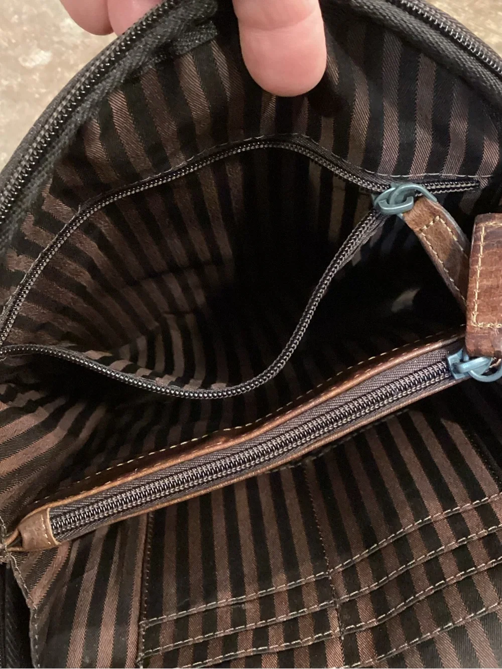 Jack Georges Voyager Small Backpack #7835 Brown Buffalo Leather Mini Bag